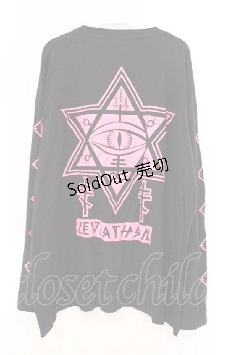 画像3: KRY CLOTHING / 「DAVIDE longT」ロンT  ブラック×ピンク O-26-04-11-066-EL-TO-IG-OS (3)