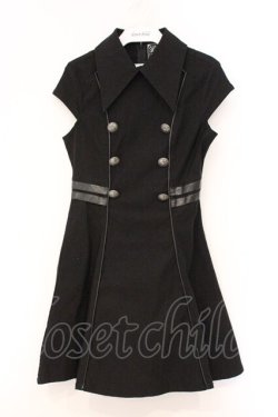 画像1: KILL STAR / ナポレオンノースリーブワンピース S ブラック O-26-04-11-068-SL-OP-IG-OS