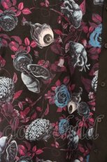 画像2: Drug Honey / 臓器の花園バイカラーシャツ  ブラック×パープル×ブルー O-26-04-11-071-PU-BL-IG-OS (2)