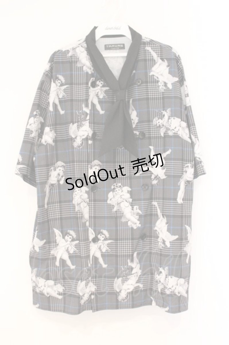 画像1: TRAVAS TOKYO / パティシエシャツ　21SS  ブラック O-26-04-11-072-PU-BL-IG-ZI (1)