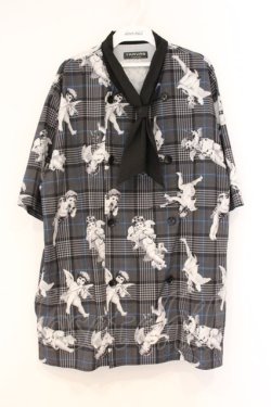 画像1: TRAVAS TOKYO / パティシエシャツ　21SS  ブラック O-26-04-11-072-PU-BL-IG-OS