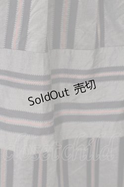 画像3: Jane Marple Dans Le Salon / レジメンタルストライプワンピース M グレー O-26-04-11-008-JM-OP-IG-OS