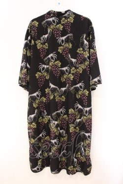 画像3: Drug Honey / 誘いの魔女と葡萄狩り柄チャイナ風チュニック  ブラック O-26-04-11-074-PU-TO-IG-OS