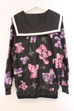画像4: TRAVAS TOKYO / くまセーラーブルゾン  ブラック×パープル O-26-04-11-075-PU-JA-IG-OS