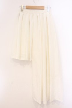 画像3: Jamieエーエヌケー / イレギュラープリーツスカート  シロ O-26-04-11-080-0-SK-IG-OS