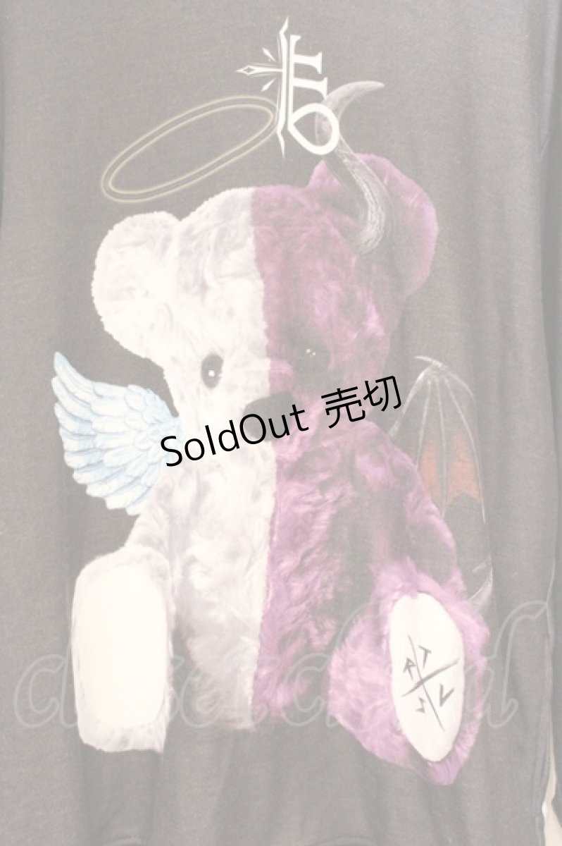 画像2: TRAVAS TOKYO / Angel & Devil bear Hoodie  ブラック O-26-04-11-081-PU-TO-IG-OS (2)