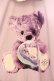 画像2: TRAVAS TOKYO / ×SUMIRE SATO SPECIAL COLLABORATION 佐藤 すみれ/ケーキくまTシャツ  ラベンダー O-26-04-11-083-PU-TO-IG-OS (2)