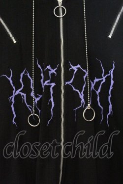 画像2: REFLEM / クロミ コラボ半袖パーカー  ブラック×パープル O-26-04-11-084-PU-TO-IG-OS