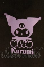 画像3: REFLEM / クロミ コラボ半袖パーカー  ブラック×パープル O-26-04-11-084-PU-TO-IG-OS (3)