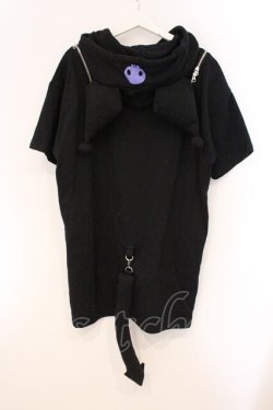 画像4: REFLEM / クロミ コラボ半袖パーカー  ブラック×パープル O-26-04-11-084-PU-TO-IG-OS