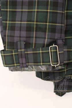 画像3: MILKBOY / ナイロン切り替えベルテッドジャケット  グリーン×パープルチェック O-26-04-11-086-MB-JA-IG-OS