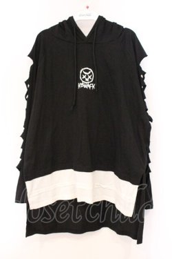 画像1: KRY CLOTHING / OINORI カットソー  ブラック×ホワイト O-26-04-11-088-EL-TO-IG-OS