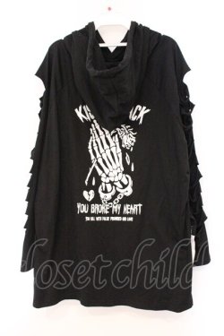 画像3: KRY CLOTHING / OINORI カットソー  ブラック×ホワイト O-26-04-11-088-EL-TO-IG-OS