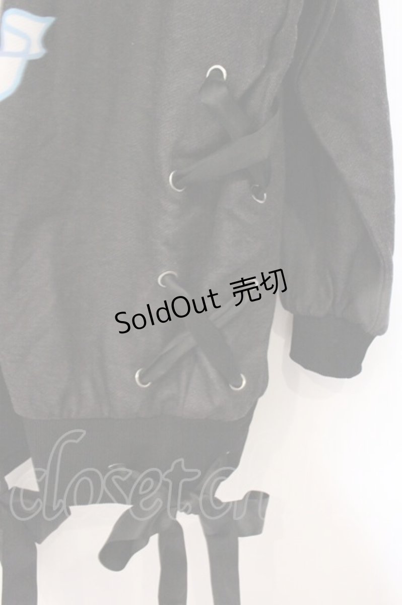 画像3: TRAVAS TOKYO / Tiara cat lace-up hem hoodie  ブラック O-26-04-11-090-PU-TO-IG-OS (3)