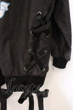 画像3: TRAVAS TOKYO / Tiara cat lace-up hem hoodie  ブラック O-26-04-11-090-PU-TO-IG-OS