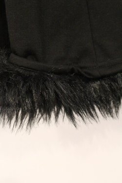 画像2: Drug Honey / ファーハーフパンツ  ブラック O-26-04-11-093-PU-PA-IG-OS