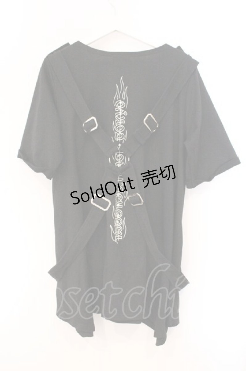 画像3: KRY CLOTHING / 「PARASYU」パラシュートTシャツ  ブラック O-26-04-11-095-EL-TO-IG-OS (3)