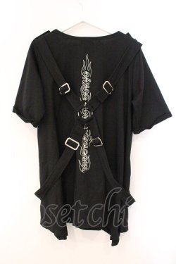 画像3: KRY CLOTHING / 「PARASYU」パラシュートTシャツ  ブラック O-26-04-11-095-EL-TO-IG-OS