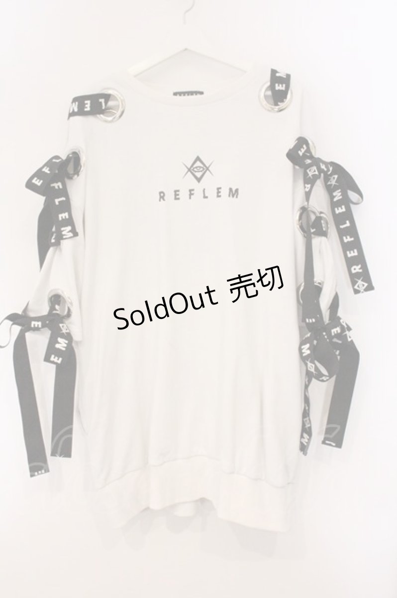 画像1: REFLEM / レースアップスウェット  ホワイト O-26-04-11-096-PU-TO-IG-OS (1)