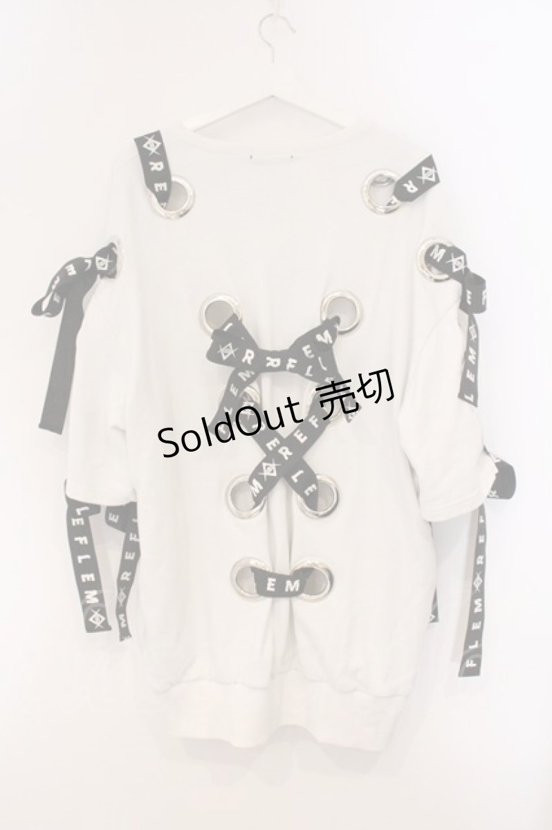 画像3: REFLEM / レースアップスウェット  ホワイト O-26-04-11-096-PU-TO-IG-OS (3)