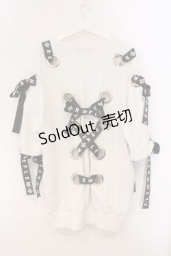 画像3: REFLEM / レースアップスウェット  ホワイト O-26-04-11-096-PU-TO-IG-OS