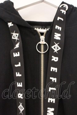 画像2: REFLEM / レースアップうさ耳PK/パーカー/フーディー  ブラック O-26-04-11-097-PU-TO-IG-OS