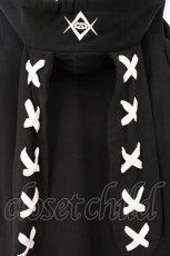 画像4: REFLEM / レースアップうさ耳PK/パーカー/フーディー  ブラック O-26-04-11-097-PU-TO-IG-OS (4)
