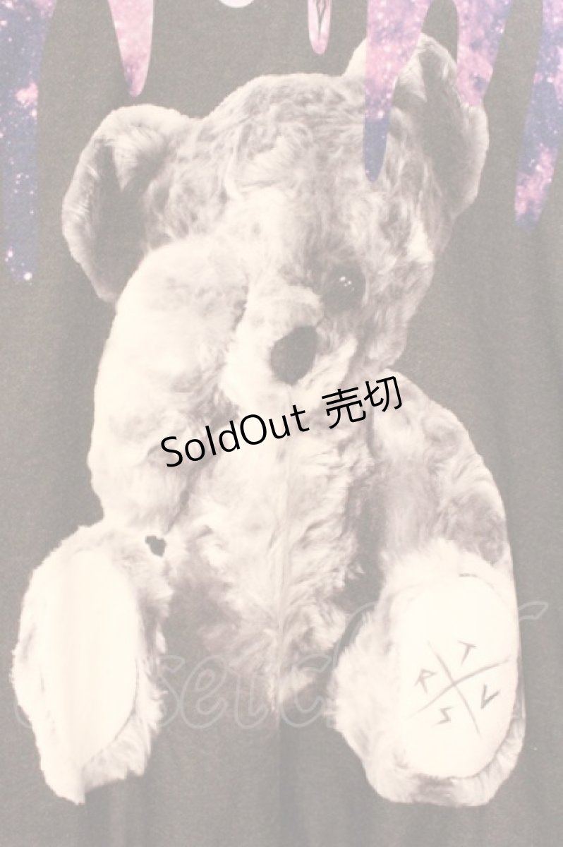 画像2: TRAVAS TOKYO / Oozy bear H/S hoodie  ブラック×パープル O-26-04-11-099-PU-TO-IG-OS (2)