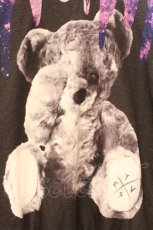 画像2: TRAVAS TOKYO / Oozy bear H/S hoodie  ブラック×パープル O-26-04-11-099-PU-TO-IG-OS (2)