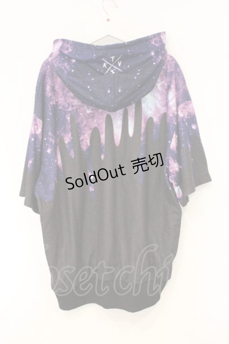画像3: TRAVAS TOKYO / Oozy bear H/S hoodie  ブラック×パープル O-26-04-11-099-PU-TO-IG-OS (3)