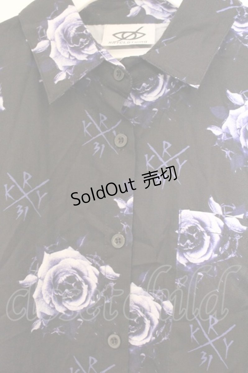 画像2: KRY CLOTHING / 「BARADARAKE SHT」  ブラック×ブルー O-26-04-11-101-EL-BL-IG-OS (2)