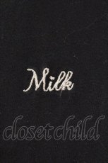 画像2: MILK / ロゴ刺繍ハートボタンカーディガン  クロ O-26-04-11-012-ML-TO-IG-OS (2)