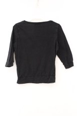 画像3: MILK / ロゴ刺繍ハートボタンカーディガン  クロ O-26-04-11-012-ML-TO-IG-OS (3)