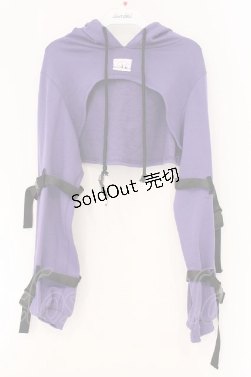 画像1: KRY CLOTHING / 「CHCH」ショート丈パーカー&インナーSET  パープル O-26-04-11-013-EL-TO-IG-OS (1)
