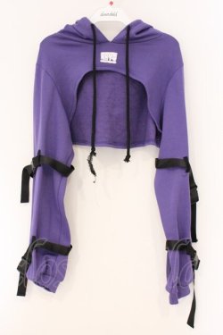 画像1: KRY CLOTHING / 「CHCH」ショート丈パーカー&インナーSET  パープル O-26-04-11-013-EL-TO-IG-OS