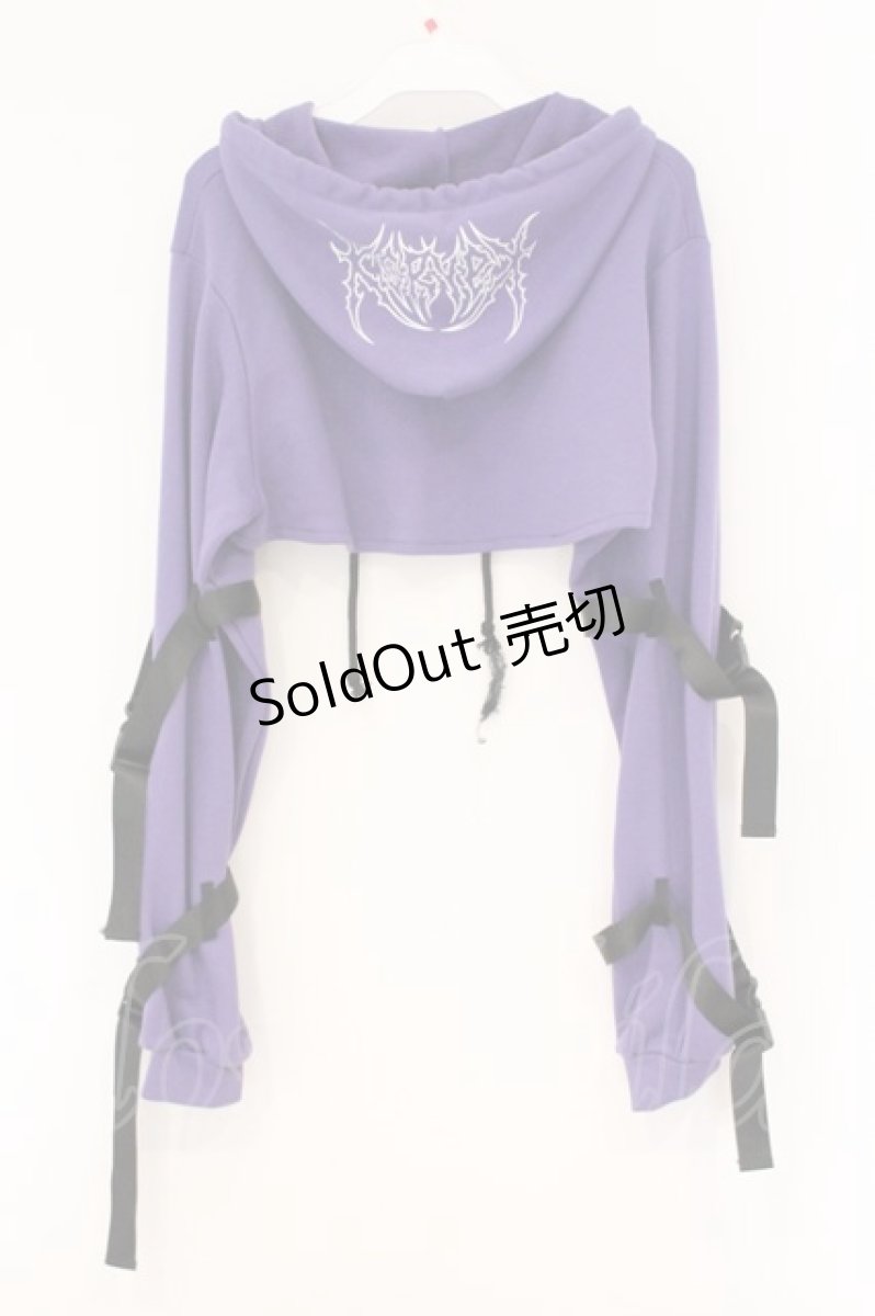 画像4: KRY CLOTHING / 「CHCH」ショート丈パーカー&インナーSET  パープル O-26-04-11-013-EL-TO-IG-OS (4)