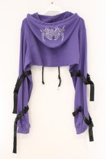 画像4: KRY CLOTHING / 「CHCH」ショート丈パーカー&インナーSET  パープル O-26-04-11-013-EL-TO-IG-OS (4)