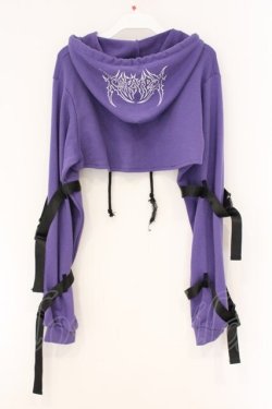 画像4: KRY CLOTHING / 「CHCH」ショート丈パーカー&インナーSET  パープル O-26-04-11-013-EL-TO-IG-OS