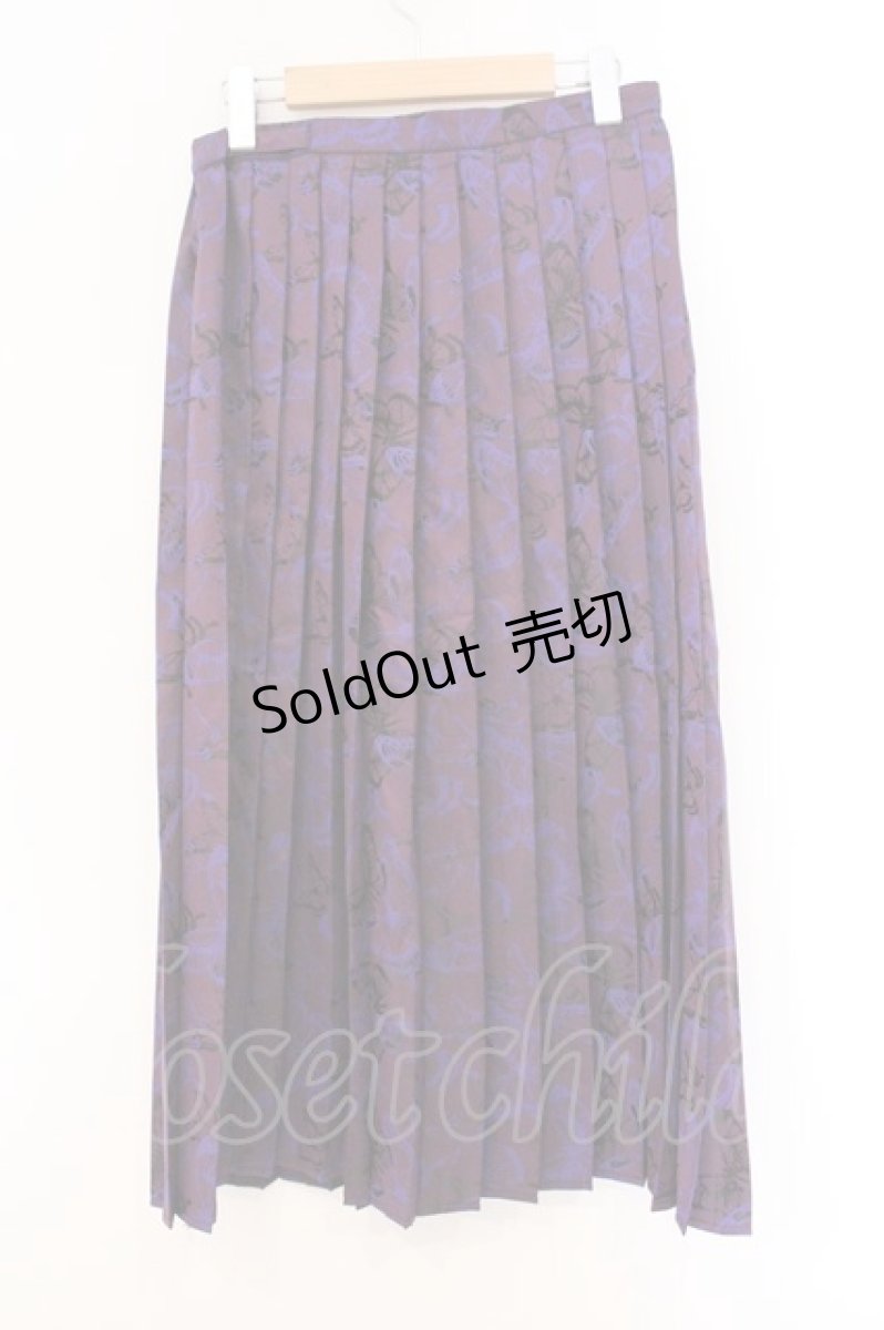 画像3: BLOOD SUPPLY（海外ブランド） / Purple Butterfly Gothic Japanese Bad Girl SKIRT スカート  パープル O-26-04-11-014-GO-SK-IG-OS (3)