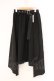 画像1: LISTEN FLAVOR / ショーパン付レイヤードヘムラインスカート  ブラック O-26-04-11-016-PU-PA-IG-OS (1)