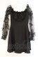 画像1: DARK IN LOVE / Gothic sexy off-shoulder lacey sleeves dress S ブラック O-26-04-11-024-PU-OP-IG-OS (1)