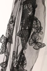 画像2: DARK IN LOVE / Gothic sexy off-shoulder lacey sleeves dress S ブラック O-26-04-11-024-PU-OP-IG-OS (2)