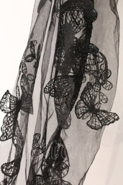 画像2: DARK IN LOVE / Gothic sexy off-shoulder lacey sleeves dress S ブラック O-26-04-11-024-PU-OP-IG-OS