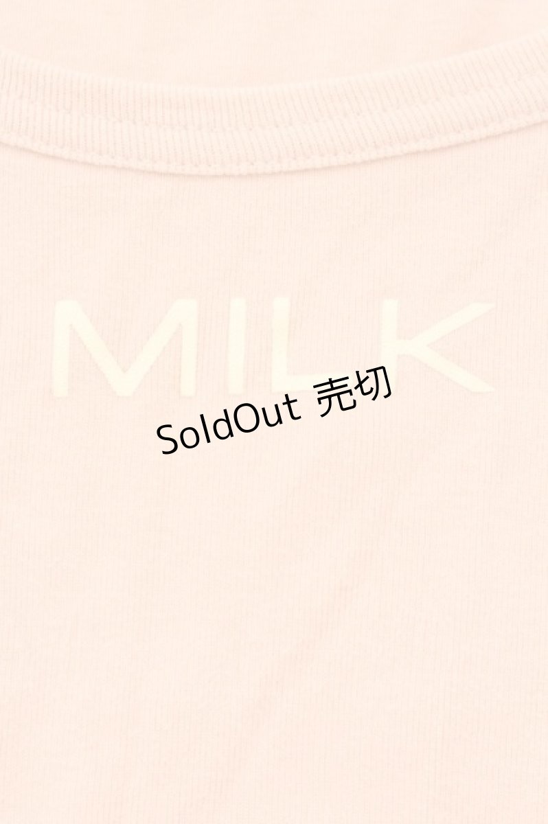 画像2: MILK / ロゴカットソー  ピンク O-26-04-11-003-ML-TO-IG-OS (2)