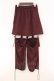 画像3: Jamieエーエヌケー / レッグウォーマースカパン  ワイン O-26-04-11-025-0-PA-IG-OS (3)
