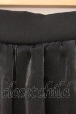 画像2: LISTEN FLAVOR / オーガンジーレイヤードパンツ  ブラック O-26-04-11-028-PU-PA-IG-OS