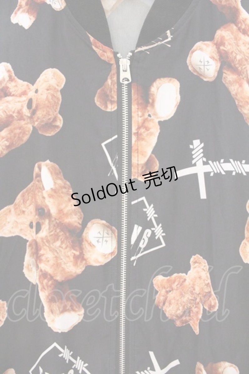 画像2: TRAVAS TOKYO / /Logo bear chiffon blousonジャケット’19SS  ブラック O-26-04-11-030-PU-JA-IG-OS (2)