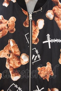 画像2: TRAVAS TOKYO / /Logo bear chiffon blousonジャケット’19SS  ブラック O-26-04-11-030-PU-JA-IG-OS