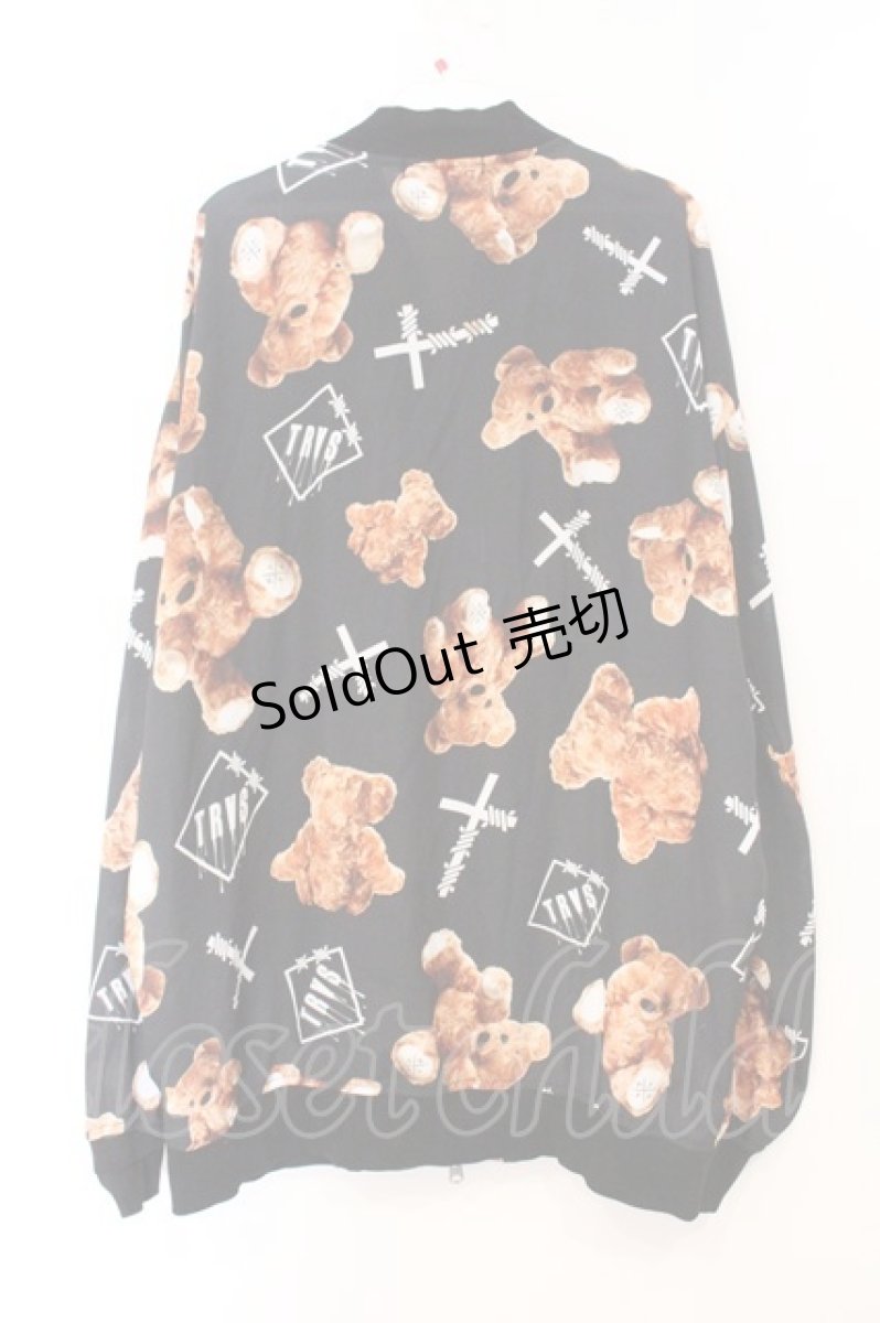 画像3: TRAVAS TOKYO / /Logo bear chiffon blousonジャケット’19SS  ブラック O-26-04-11-030-PU-JA-IG-OS (3)