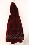 画像3: axes femme kawaii / クラシカルベロアワンピース  ワイン O-26-04-13-023-AX-OP-IG-OS (3)